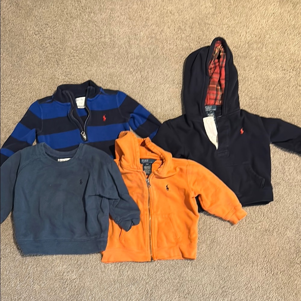 Polo by Ralph Lauren Blue and Orange Sweatshirts